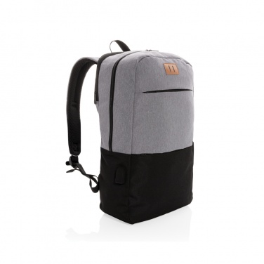 Logo trade corporate gift photo of: Modern 15.6" USB & RFID laptop backpack PVC free