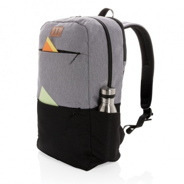 Logo trade promotional merchandise image of: Modern 15.6" USB & RFID laptop backpack PVC free
