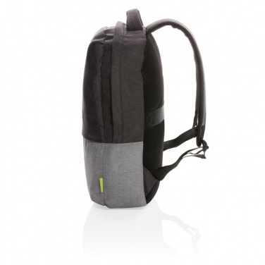 Logotrade promotional giveaway image of: Duo colour RPET 15.6" RFID laptop backpack PVC free