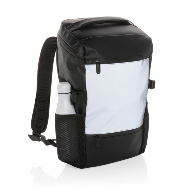 Logo trade promotional item photo of: PU high visibility easy access 15.6" laptop backpack