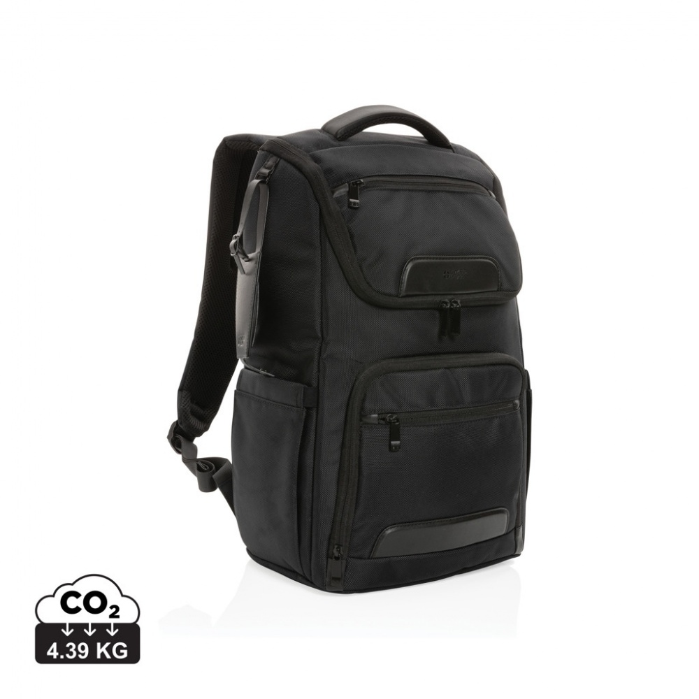 Logotrade promotional merchandise image of: Swiss Peak AWARE™ RPET Voyager 15.6" laptop backpack