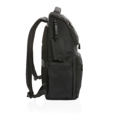 Logo trade corporate gifts image of: Swiss Peak AWARE™ RPET Voyager 15.6" laptop backpack