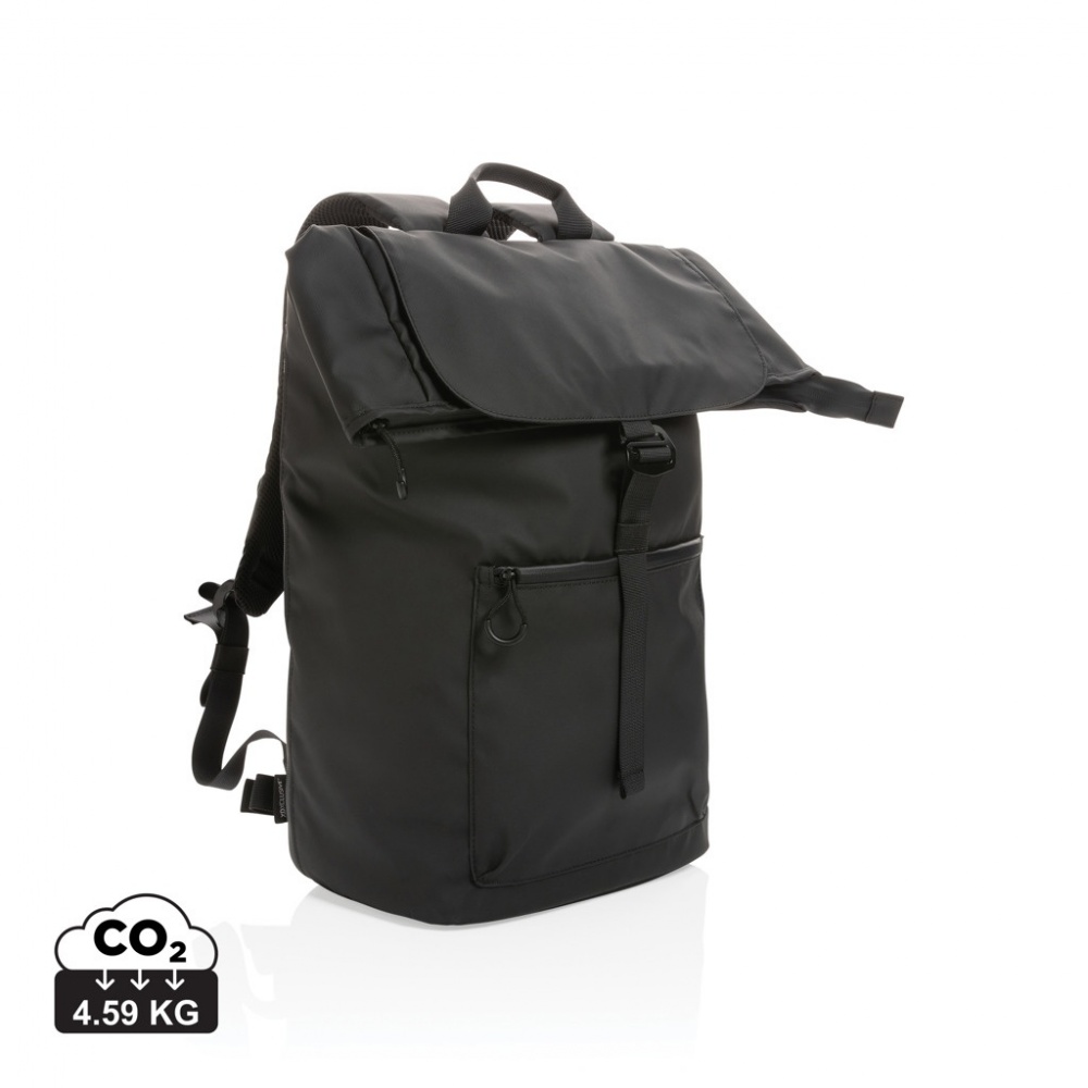 Logo trade promotional item photo of: Impact AWARE™ RPET water resistant 15.6" laptop backpack