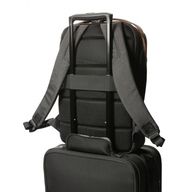 Logotrade promotional gift image of: Impact AWARE™ 300D two tone deluxe 15.6" laptop backpack