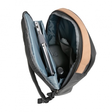 Logo trade promotional giveaways picture of: Impact AWARE™ 300D two tone deluxe 15.6" laptop backpack
