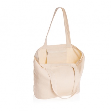 Logotrade promotional merchandise image of: Impact Aware™ 240 gsm rcanvas shopper w/pocket undyed