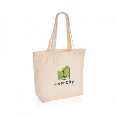 Logotrade promotional giveaway picture of: Impact Aware™ 240 gsm rcanvas shopper w/pocket undyed