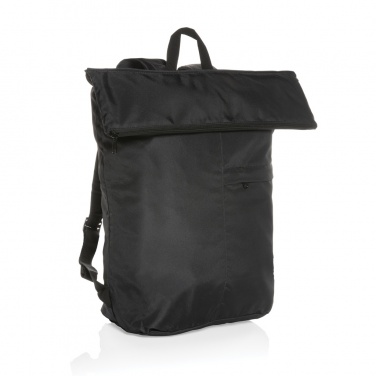 Logo trade promotional items image of: Dillon AWARE™ RPET lightweight foldable backpack