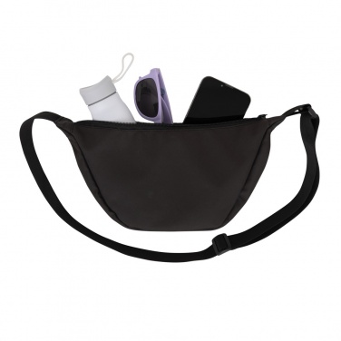 Logo trade promotional merchandise picture of: Crescent AWARE™ RPET half moon sling bag