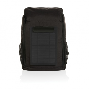 Logotrade promotional merchandise picture of: Pedro AWARE™ RPET deluxe backpack with 5W solar panel