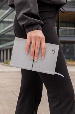 Logo trade promotional merchandise image of: A5 recycled leather notebook