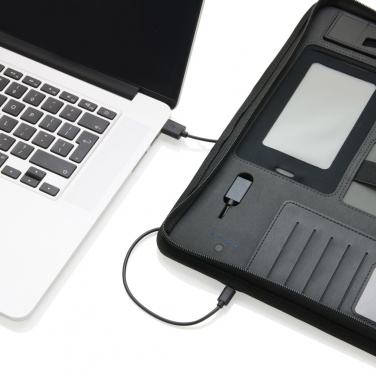 Logotrade promotional product image of: Tech portfolio with powerbank