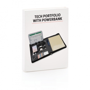 Logo trade corporate gift photo of: Tech portfolio with powerbank