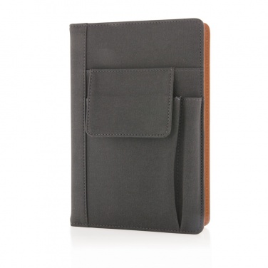 Logo trade promotional gifts image of: Notebook with phone pocket