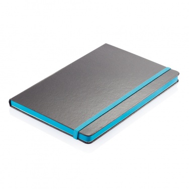 Logotrade promotional giveaways photo of: Deluxe hardcover A5 notebook with coloured side