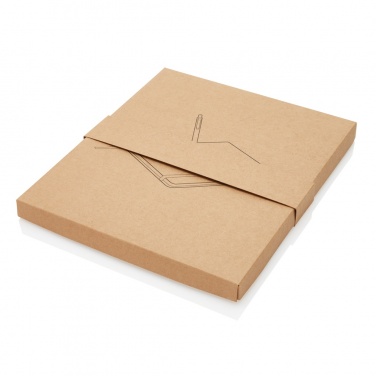 Logo trade corporate gifts picture of: A5 notebook with bamboo pen including stylus