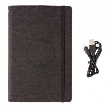 Logotrade advertising products photo of: Air 5W wireless charging refillable journal cover A5