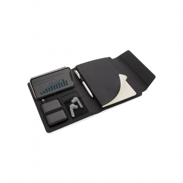 Logotrade promotional merchandise photo of: Fiko wireless charging A5 portfolio with powerbank