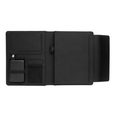 Logotrade promotional products photo of: Fiko wireless charging A5 portfolio with powerbank