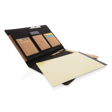 Logotrade corporate gift image of: Deluxe cork portfolio A4 with pen