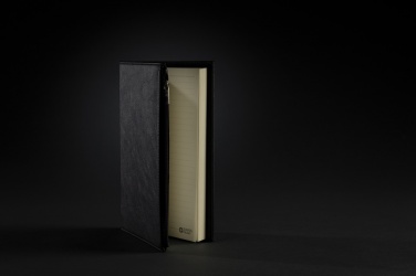 Logo trade promotional product photo of: Swiss Peak A5 PU notebook with zipper pocket