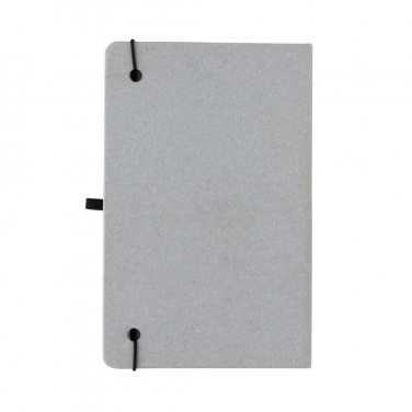 Logo trade promotional merchandise picture of: Recycled leather hardcover notebook A5