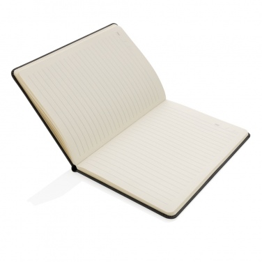 Logo trade promotional items image of: Deluxe hardcover PU notebook A5 with phone and pen holder