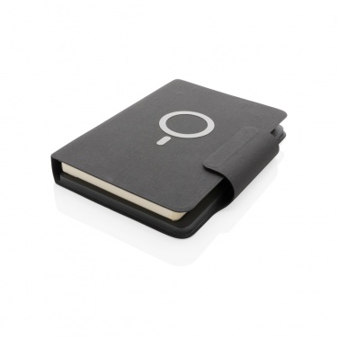 Logo trade promotional items image of: Artic Magnetic 10W wireless charging A5 notebook