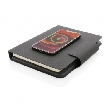 Logotrade promotional merchandise photo of: Artic Magnetic 10W wireless charging A5 notebook