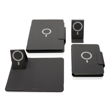 Logo trade advertising products picture of: Artic Magnetic 10W wireless charging A5 notebook