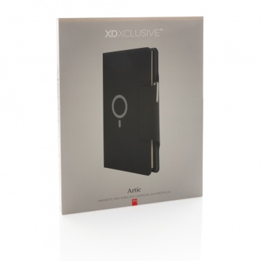 Logotrade promotional gift image of: Artic Magnetic 10W wireless charging A4 portfolio