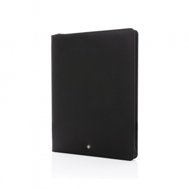 Logotrade promotional product picture of: Swiss Peak Heritage RCS rPU A4 portfolio with zipper