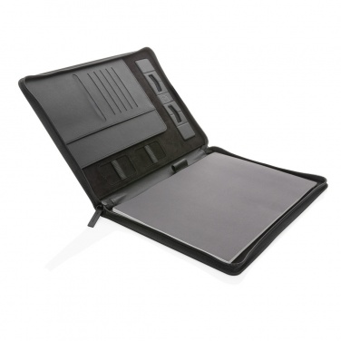 Logo trade promotional items picture of: Swiss Peak Heritage RCS rPU A4 portfolio with zipper