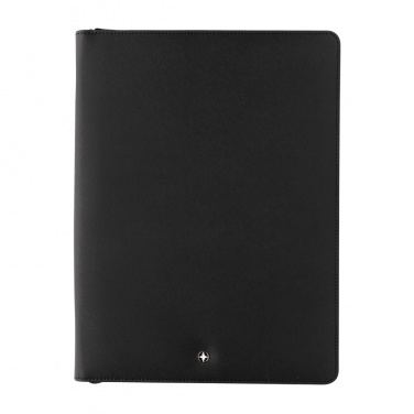 Logo trade promotional items image of: Swiss Peak Heritage RCS rPU A4 portfolio with zipper