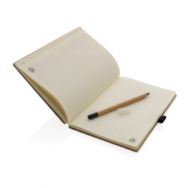 Logotrade advertising product image of: Bamboo notebook and infinity pencil set