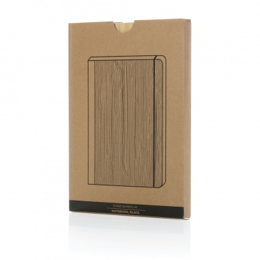 Logo trade promotional merchandise image of: Scribe bamboo A5 Notebook