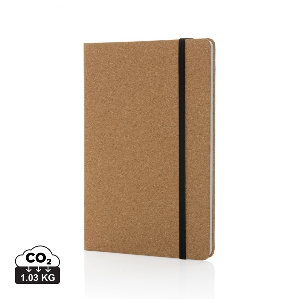 Logotrade promotional merchandise picture of: Stoneleaf A5 cork and stonepaper notebook