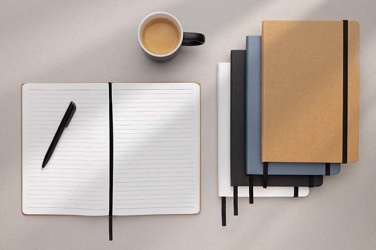 Logo trade corporate gift photo of: Craftstone A5 recycled kraft and stonepaper notebook
