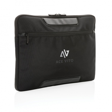 Logo trade promotional giveaway photo of: Swiss Peak AWARE™ RPET Voyager 15.6" laptop sleeve