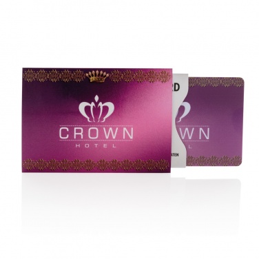 Logotrade business gift image of: Anti-skimming RFID shield card with active jamming chip