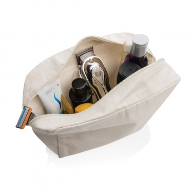 Logo trade promotional products image of: Impact Aware™ 285 gsm rcanvas toiletry bag undyed