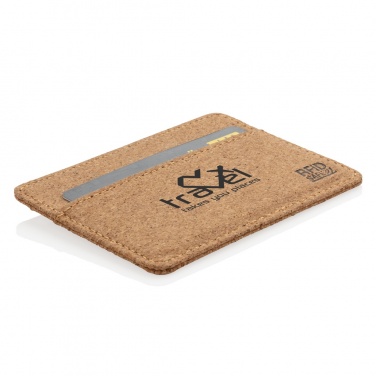 Logotrade business gift image of: Cork secure RFID slim wallet