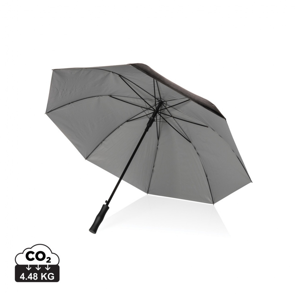 Logotrade promotional merchandise picture of: 27" Impact AWARE™ RPET 190T dual colour auto open umbrella
