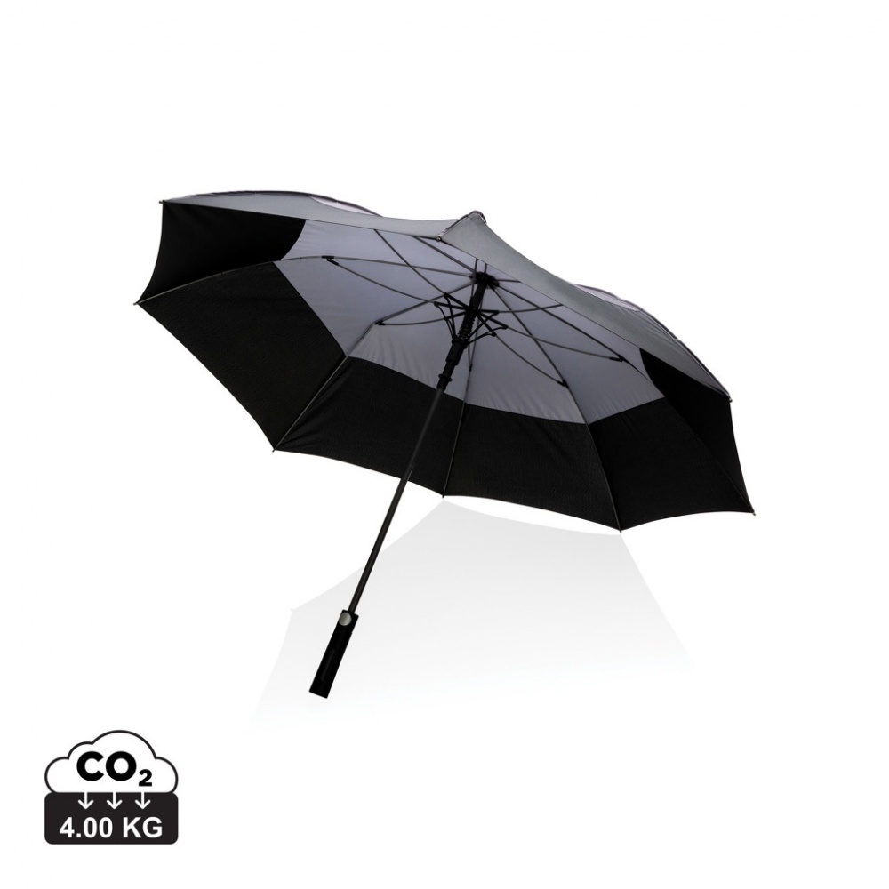 Logo trade promotional product photo of: 27" Impact AWARE™ RPET 190T auto open stormproof umbrella