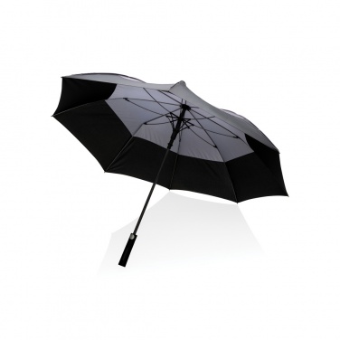 Logo trade promotional giveaway photo of: 27" Impact AWARE™ RPET 190T auto open stormproof umbrella