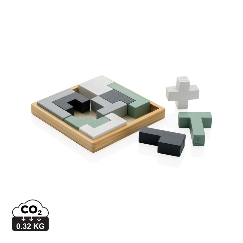 Logo trade promotional product photo of: Cree wooden puzzle