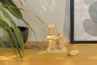 Logotrade promotional gift image of: Ukiyo Crios wooden balancing rocks in pouch