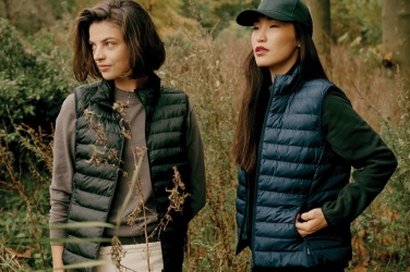 Logo trade promotional giveaway photo of: Iqoniq Meru women recycled polyester bodywarmer