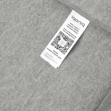 Logo trade advertising products picture of: Iqoniq Torres recycled cotton hoodie undyed