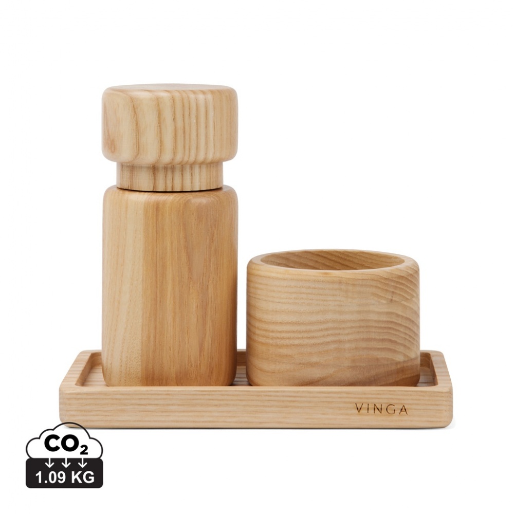 Logo trade business gift photo of: VINGA Retro salt & pepper set
